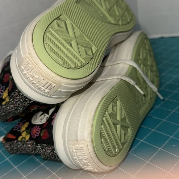 Converse Black Fruit Festival Smoothie Hi Top Move Platform Chuck Taylors Size 8 - Picture 15 of 16